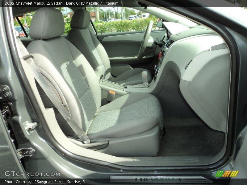 Dark Gray Metallic / Titanium 2009 Chevrolet Malibu LS Sedan