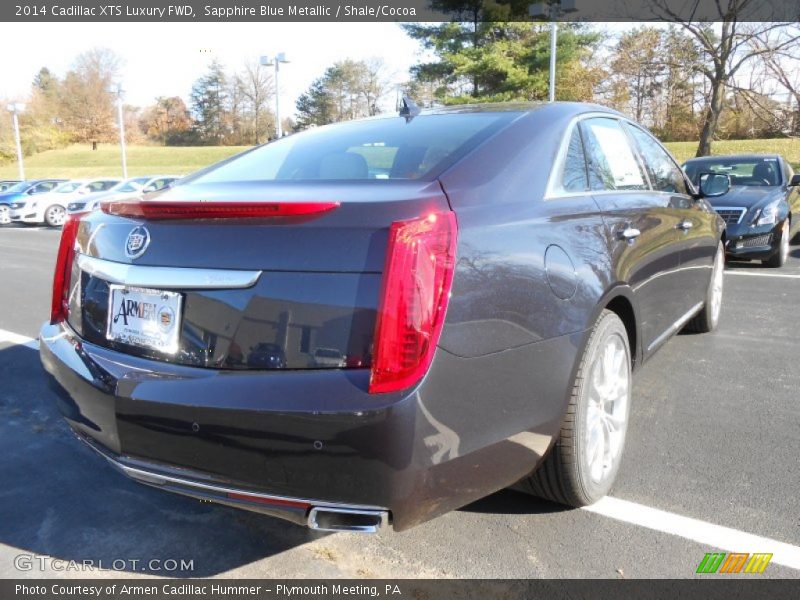 Sapphire Blue Metallic / Shale/Cocoa 2014 Cadillac XTS Luxury FWD