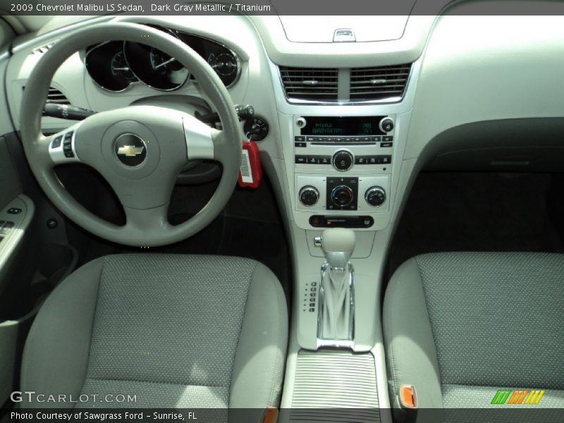 Dark Gray Metallic / Titanium 2009 Chevrolet Malibu LS Sedan