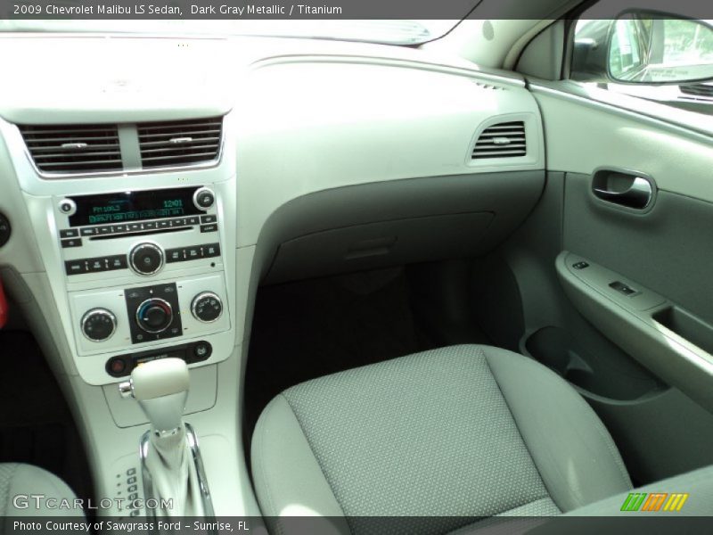 Dark Gray Metallic / Titanium 2009 Chevrolet Malibu LS Sedan