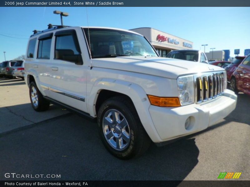 Stone White / Saddle Brown 2006 Jeep Commander Limited 4x4