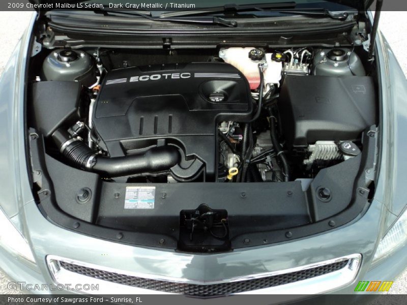 Dark Gray Metallic / Titanium 2009 Chevrolet Malibu LS Sedan