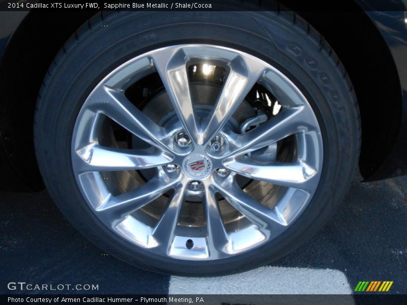 Sapphire Blue Metallic / Shale/Cocoa 2014 Cadillac XTS Luxury FWD