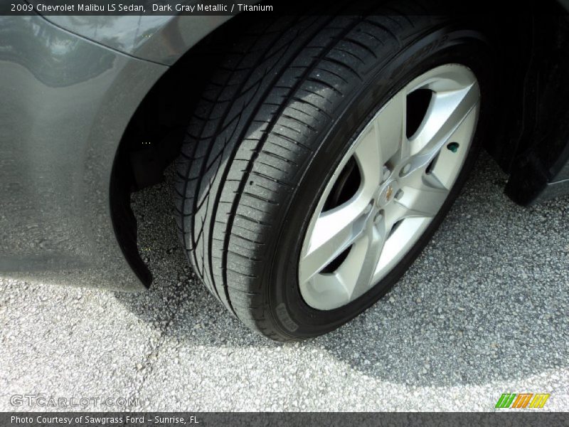 Dark Gray Metallic / Titanium 2009 Chevrolet Malibu LS Sedan