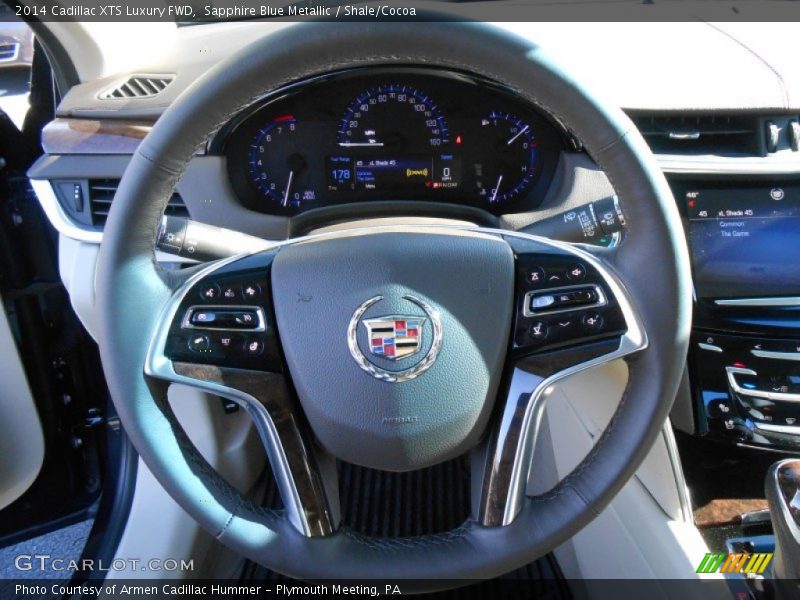 Sapphire Blue Metallic / Shale/Cocoa 2014 Cadillac XTS Luxury FWD