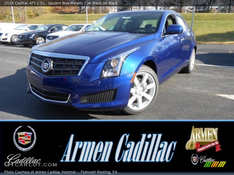 Opulent Blue Metallic / Jet Black/Jet Black 2014 Cadillac ATS 2.5L