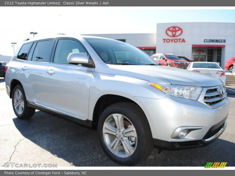 Classic Silver Metallic / Ash 2013 Toyota Highlander Limited