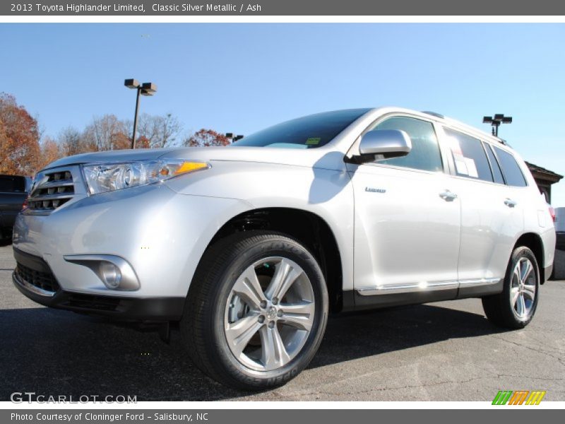 Classic Silver Metallic / Ash 2013 Toyota Highlander Limited