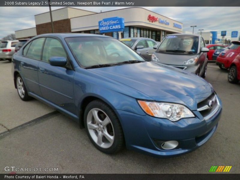 Newport Blue Pearl / Warm Ivory 2008 Subaru Legacy 2.5i Limited Sedan