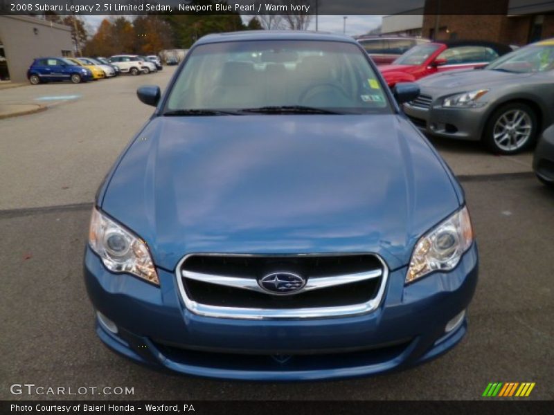 Newport Blue Pearl / Warm Ivory 2008 Subaru Legacy 2.5i Limited Sedan