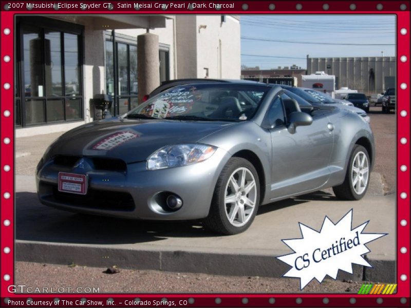 Satin Meisai Gray Pearl / Dark Charcoal 2007 Mitsubishi Eclipse Spyder GT