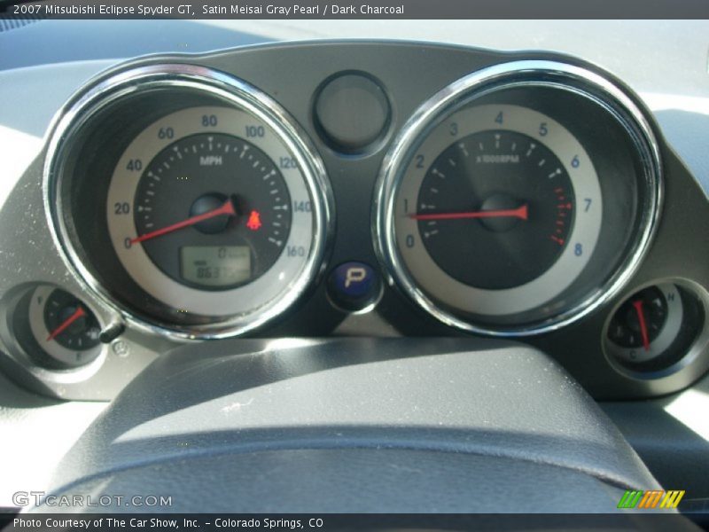 Satin Meisai Gray Pearl / Dark Charcoal 2007 Mitsubishi Eclipse Spyder GT