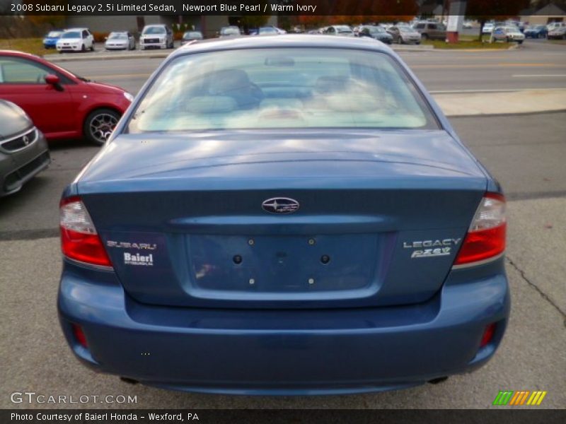 Newport Blue Pearl / Warm Ivory 2008 Subaru Legacy 2.5i Limited Sedan