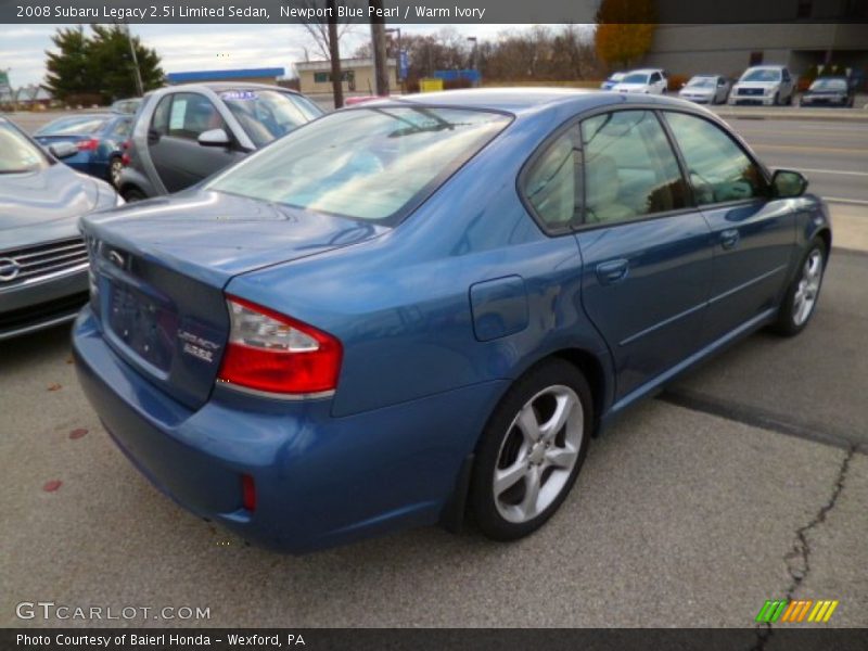 Newport Blue Pearl / Warm Ivory 2008 Subaru Legacy 2.5i Limited Sedan