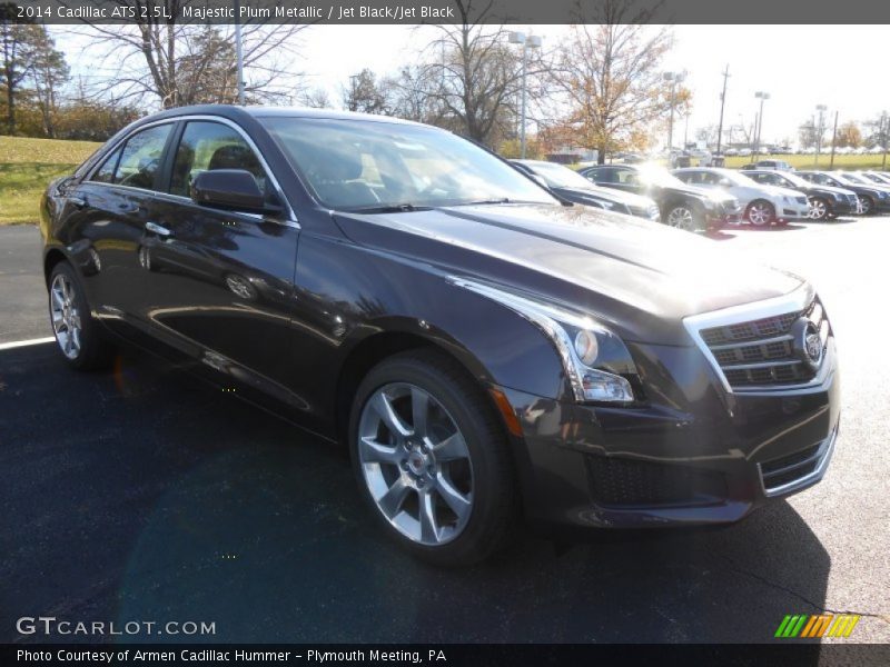 Majestic Plum Metallic / Jet Black/Jet Black 2014 Cadillac ATS 2.5L