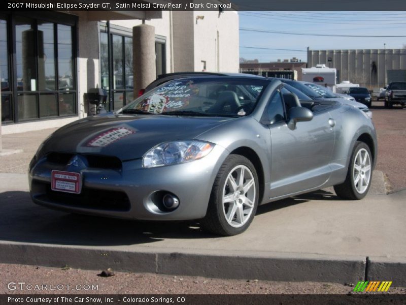 Satin Meisai Gray Pearl / Dark Charcoal 2007 Mitsubishi Eclipse Spyder GT