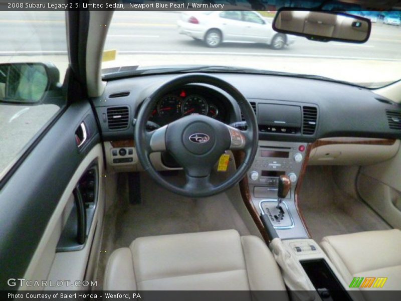Newport Blue Pearl / Warm Ivory 2008 Subaru Legacy 2.5i Limited Sedan