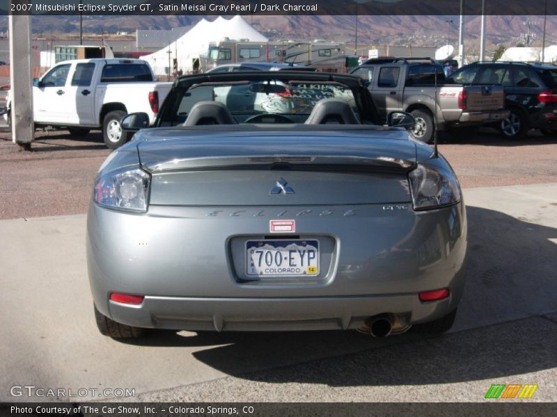 Satin Meisai Gray Pearl / Dark Charcoal 2007 Mitsubishi Eclipse Spyder GT