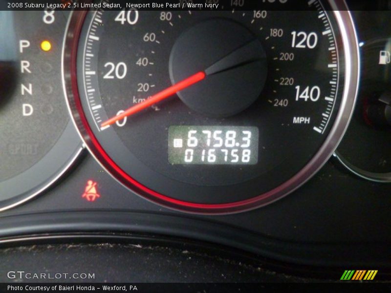 Newport Blue Pearl / Warm Ivory 2008 Subaru Legacy 2.5i Limited Sedan