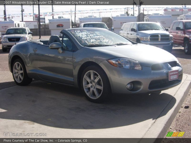 Satin Meisai Gray Pearl / Dark Charcoal 2007 Mitsubishi Eclipse Spyder GT