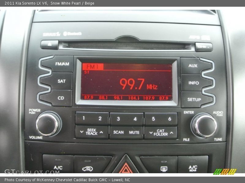 Snow White Pearl / Beige 2011 Kia Sorento LX V6