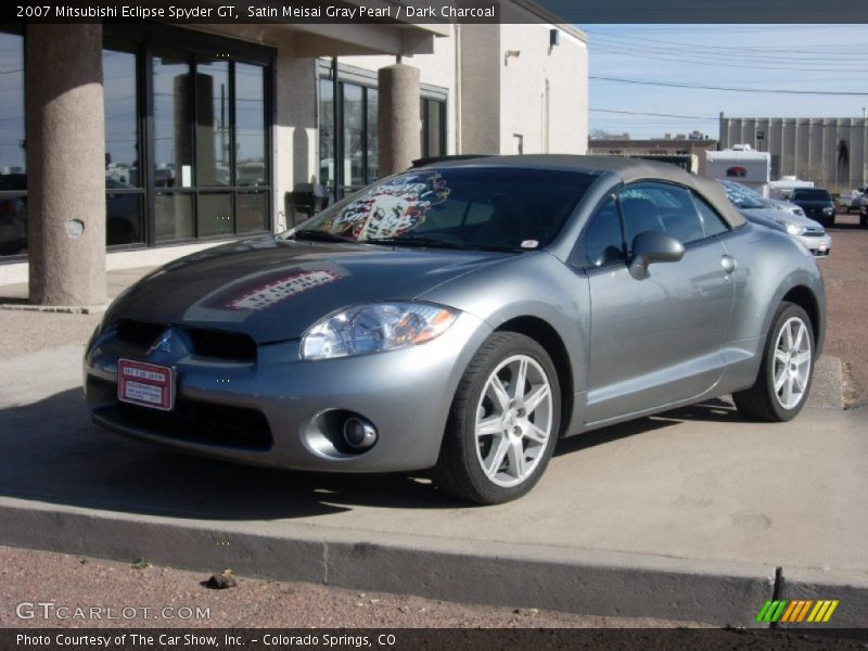 Satin Meisai Gray Pearl / Dark Charcoal 2007 Mitsubishi Eclipse Spyder GT
