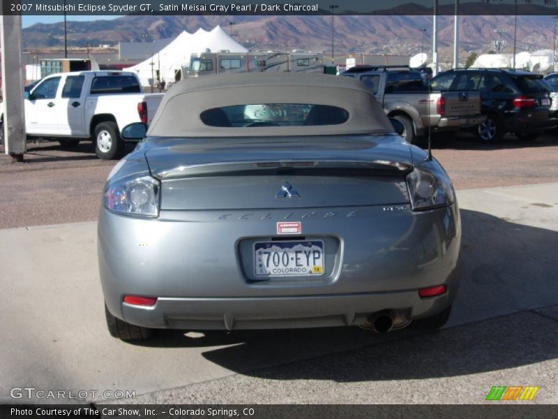 Satin Meisai Gray Pearl / Dark Charcoal 2007 Mitsubishi Eclipse Spyder GT