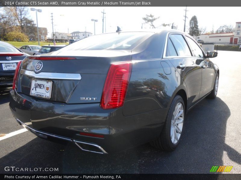 Phantom Gray Metallic / Medium Titanium/Jet Black 2014 Cadillac CTS Sedan AWD