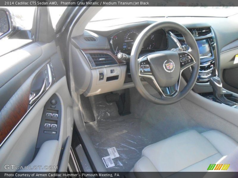 Medium Titanium/Jet Black Interior - 2014 CTS Sedan AWD 