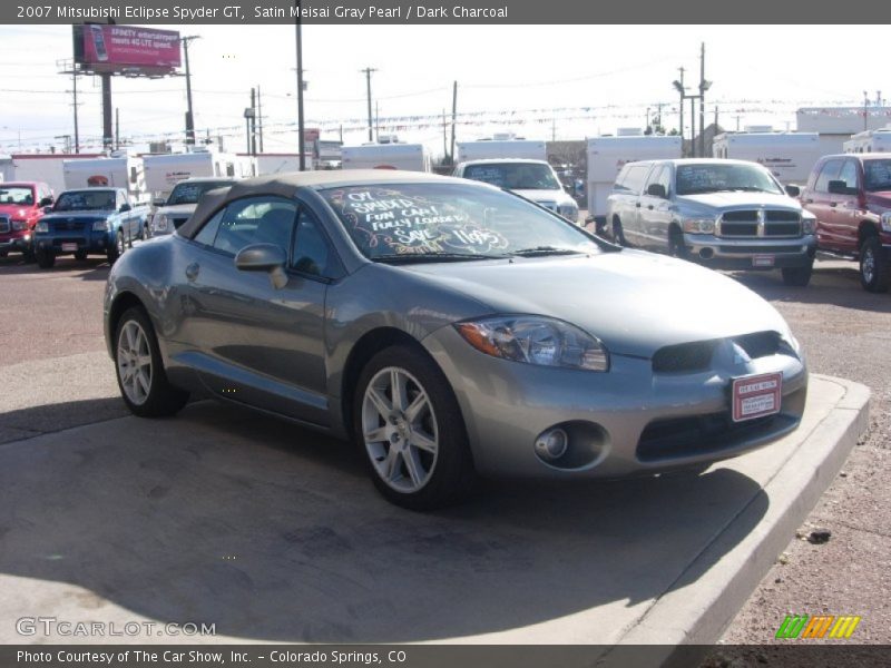 Satin Meisai Gray Pearl / Dark Charcoal 2007 Mitsubishi Eclipse Spyder GT