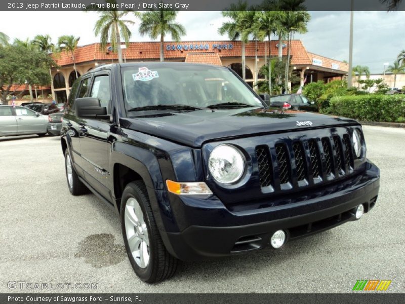 True Blue Pearl / Dark Slate Gray 2013 Jeep Patriot Latitude
