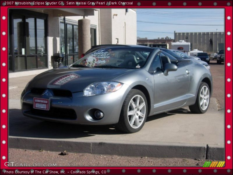 Satin Meisai Gray Pearl / Dark Charcoal 2007 Mitsubishi Eclipse Spyder GT