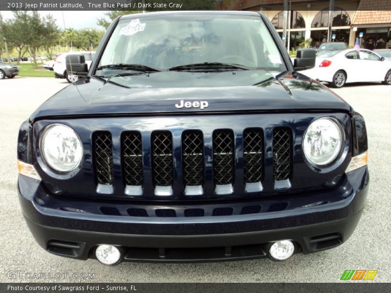 True Blue Pearl / Dark Slate Gray 2013 Jeep Patriot Latitude