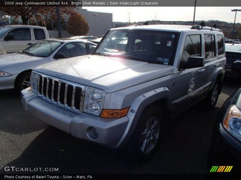 Bright Silver Metallic / Dark Khaki/Light Graystone 2006 Jeep Commander Limited 4x4