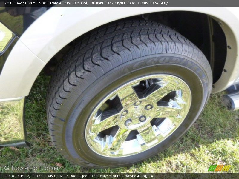 Brilliant Black Crystal Pearl / Dark Slate Gray 2011 Dodge Ram 1500 Laramie Crew Cab 4x4
