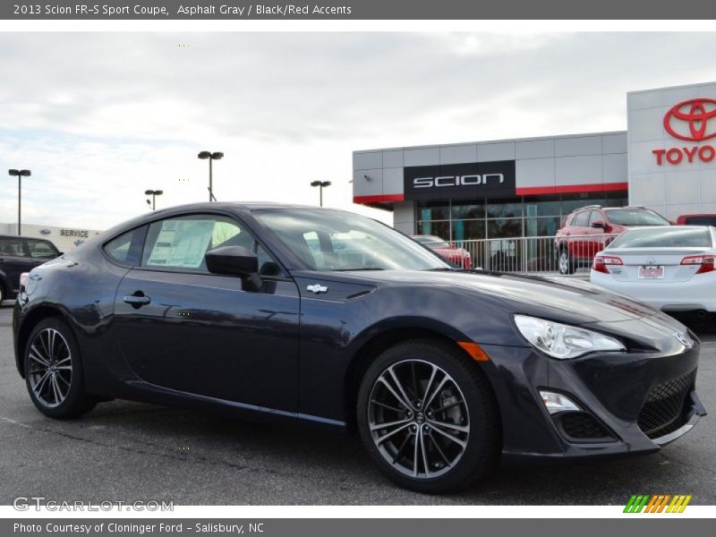 Asphalt Gray / Black/Red Accents 2013 Scion FR-S Sport Coupe