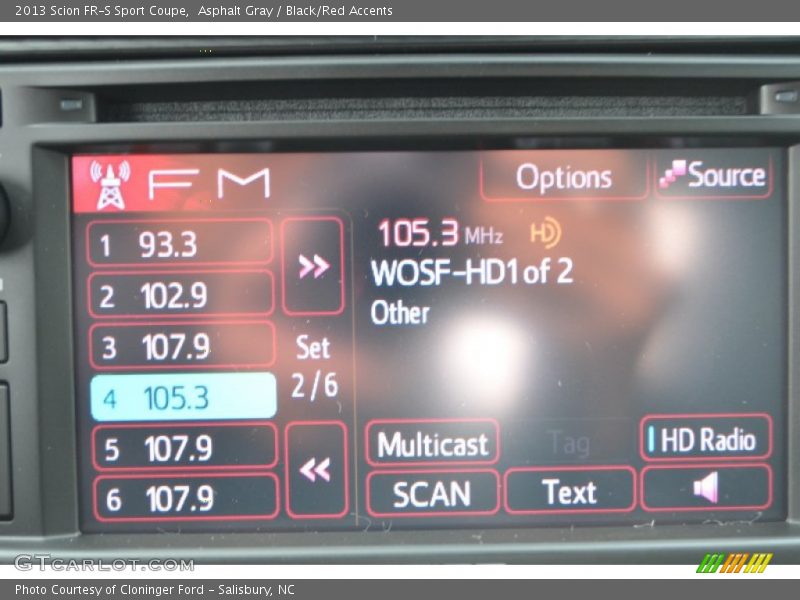 Asphalt Gray / Black/Red Accents 2013 Scion FR-S Sport Coupe