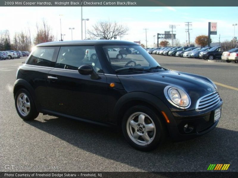 Midnight Black / Checkered Carbon Black/Black 2009 Mini Cooper Hardtop