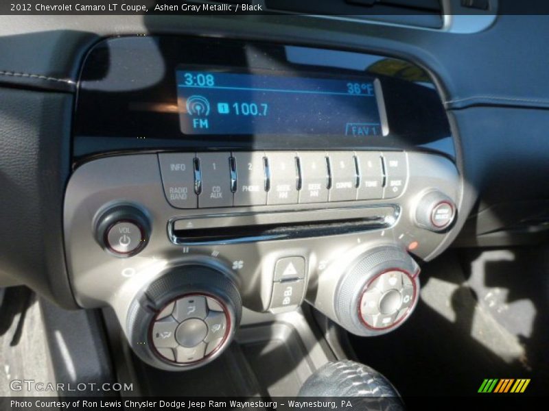 Ashen Gray Metallic / Black 2012 Chevrolet Camaro LT Coupe