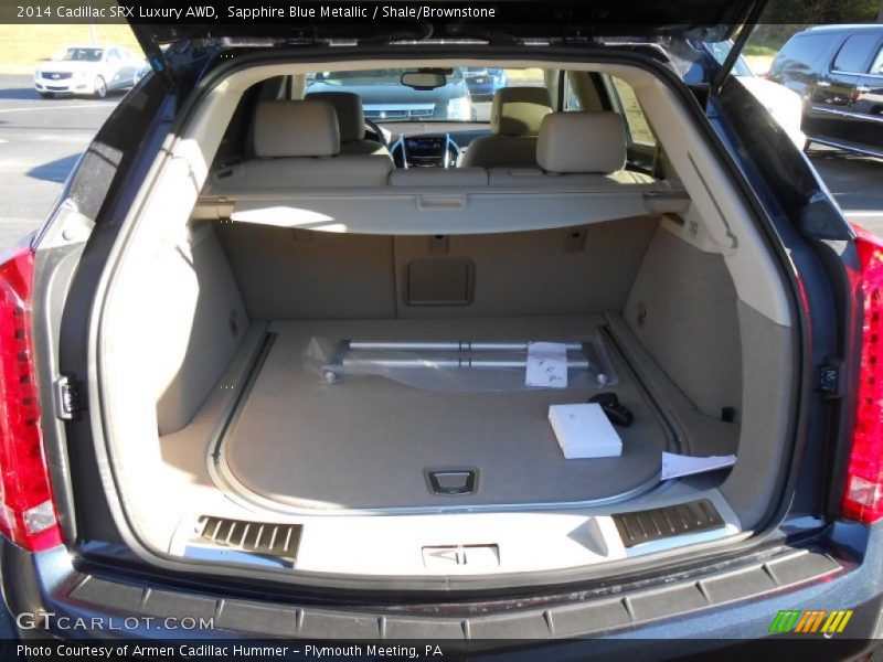 Sapphire Blue Metallic / Shale/Brownstone 2014 Cadillac SRX Luxury AWD