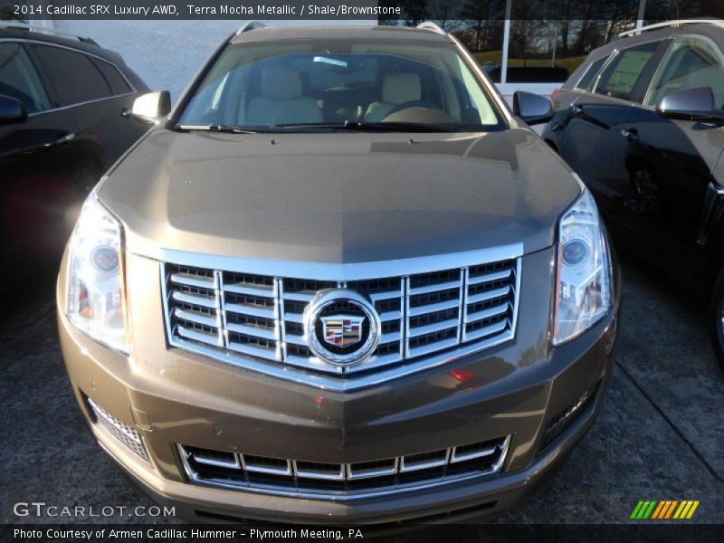 Terra Mocha Metallic / Shale/Brownstone 2014 Cadillac SRX Luxury AWD