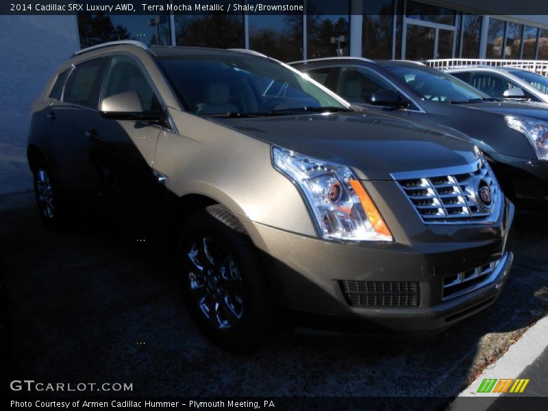 Terra Mocha Metallic / Shale/Brownstone 2014 Cadillac SRX Luxury AWD