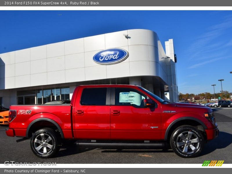 Ruby Red / Black 2014 Ford F150 FX4 SuperCrew 4x4