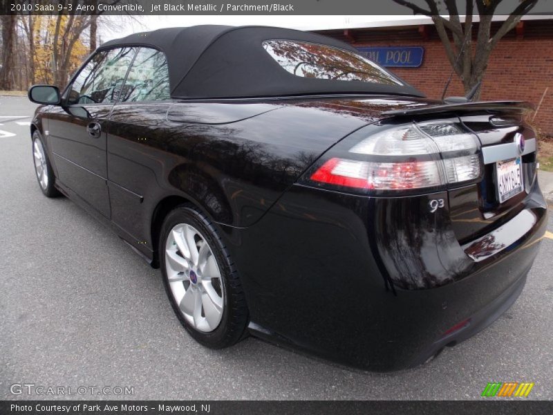 Jet Black Metallic / Parchment/Black 2010 Saab 9-3 Aero Convertible