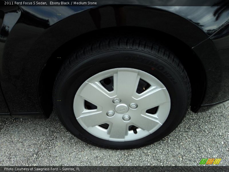 Ebony Black / Medium Stone 2011 Ford Focus S Sedan