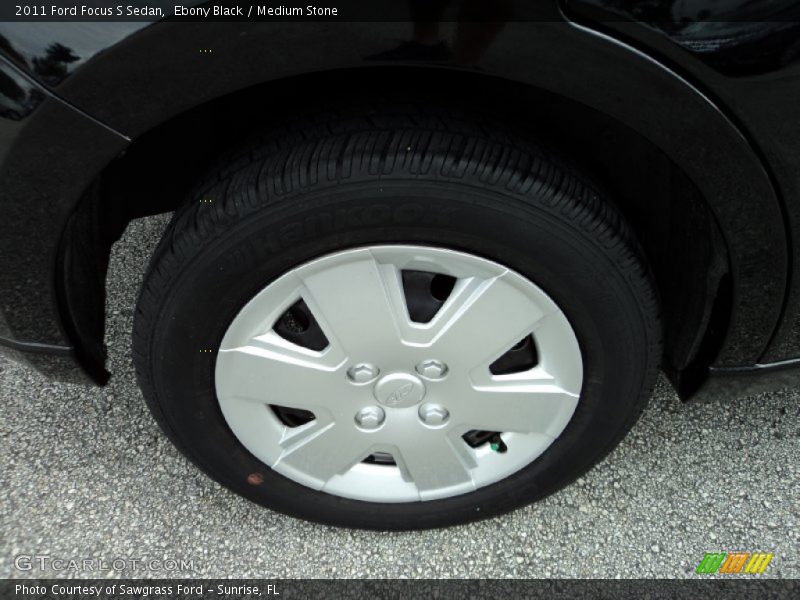 Ebony Black / Medium Stone 2011 Ford Focus S Sedan