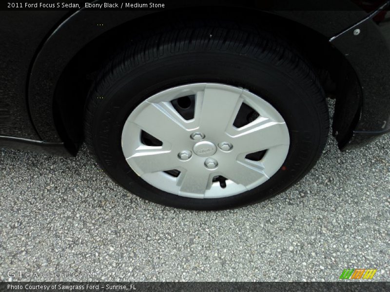 Ebony Black / Medium Stone 2011 Ford Focus S Sedan