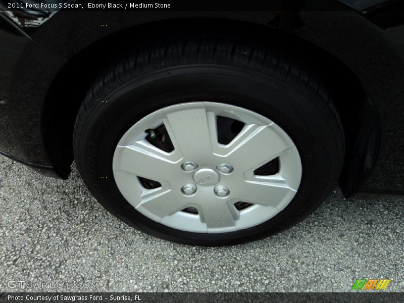 Ebony Black / Medium Stone 2011 Ford Focus S Sedan