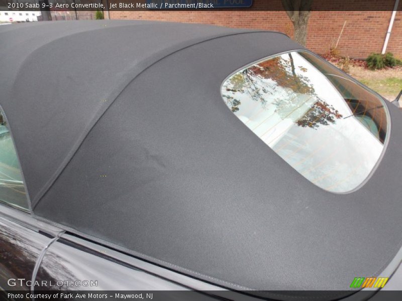 Jet Black Metallic / Parchment/Black 2010 Saab 9-3 Aero Convertible