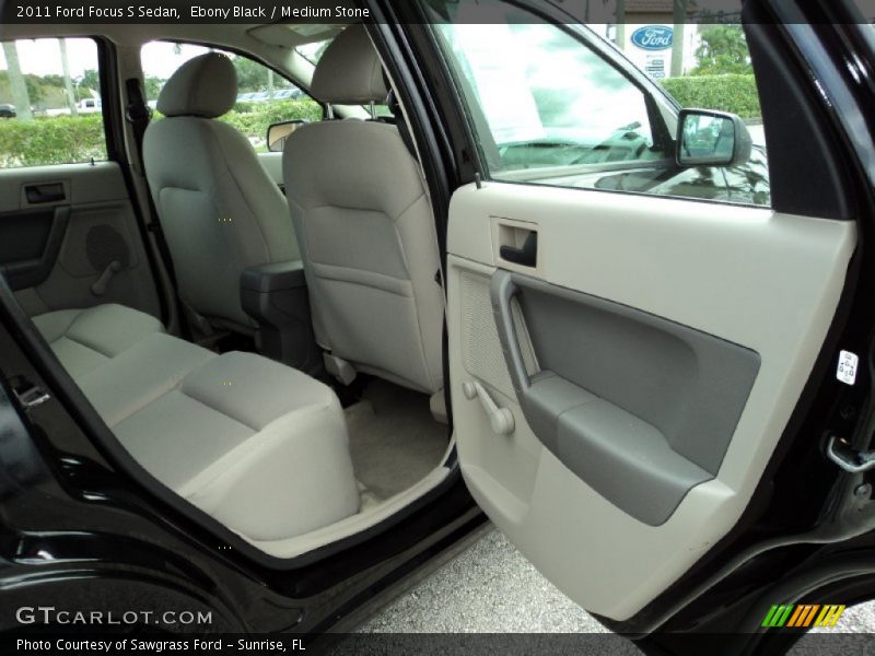 Ebony Black / Medium Stone 2011 Ford Focus S Sedan